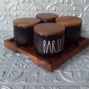 Rae Dunn PARSLEY, DILL, THYME, BASIL Spice Cellars